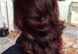 Black Hairstyles with Red Highlights 45 Shades Of Burgundy Hair Dark Burgundy Maroon Burgundy with Red