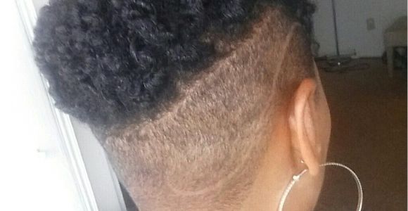 Black Hairstyles with Shaved Sides Natural Hair Shaved Sides Undercut Frohawk In 2018