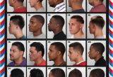 Black Mens Hairstyles Chart the Barber Hairstyle Guide Poster for Black Men