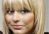 Blonde Bob Haircuts with Bangs 20 Haircuts with Bangs for Round Faces