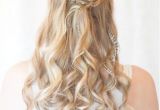 Blonde Hairstyles for Prom Prom Hairstyles with Brids for Long Curly Hair Half Up Half Down In