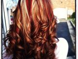 Blonde Hairstyles with Red Underneath Colors Lots Of Red with Blonde Underneath and Very Dark Brown or