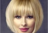 Bob Hairstyles for Everyday Short Straight formal Bob Hairstyle with Layered Bangs Light Honey