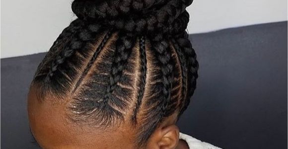 Braided Bun Black Hairstyles Flawless Braided Bun by Narahairbraiding Black Hair