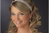 Bridal Hairstyles Half Up with Veil and Tiara 132 Best Half Updo Images