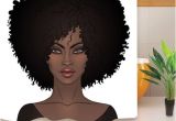 Cartoon Afro Hairstyles Afro Hairstyle African American Pretty Girl Black Woman Shower