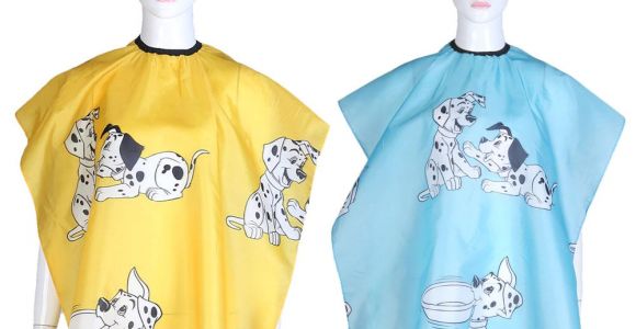 Cartoon Haircut Coupons Cartoon Dog Printed Kid Hairdressing Wrap Cape Waterproof Hair Salon