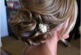 Chin Length Updo Hairstyles Updos for Medium Length Hair with Flower Wedding Hair