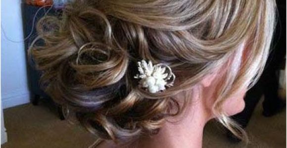 Chin Length Wedding Hairstyles Updos for Medium Length Hair with Flower Wedding Hair