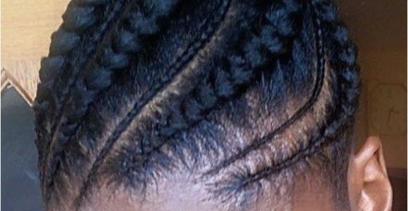 Cornrow Braided Bun Hairstyles African Ponytail Cornrow Allhairmakeover Pinterest