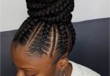 Cornrow Braided Bun Hairstyles Pin by Braidspiration On Corn Rows Pinterest