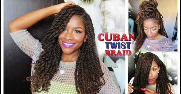 Crochet Hairstyles with Cuban Twist Hair Tutorial & Styling W Freetress Equal Cuban Twist Hair