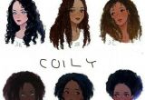 Curly Hairstyles Drawing She S A 3b and Her Hairs Brown