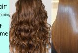 Curly Hairstyles Using Straightener Hair Straightening at Home without Hair Straightener Heat Hindi