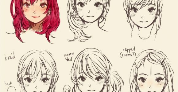 Cute Anime Girl Hairstyles My Style Doodles Ridley S Bloggie