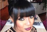 Cute Bun Hairstyles with Bangs 20 Bun Hairstyles with Bangs