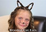 Cute Cat Hairstyles Braided Cat Ears Halloween Hairstyles