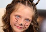 Cute Cat Hairstyles Braided Kitty Cat Ears Halloween Hairstyles