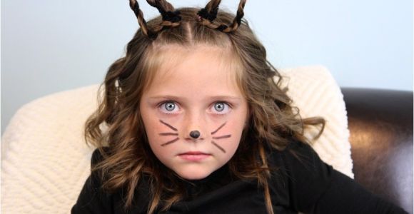 Cute Cat Hairstyles Braided Kitty Cat Ears Halloween Hairstyles