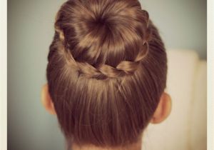 Cute Girls Hairstyles Braided Bun Simple Hairstyle Cute Girl