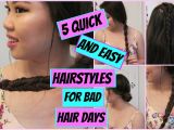 Cute Hairstyles for Bad Hair Days 5 Quick and Easy Heatless Hairstyles for Bad Hair Days