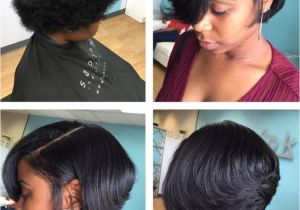 Cute Hairstyles for Black Girls with Short Hair Silk Press and Cut Short Cuts Pinterest