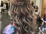 Cute Hairstyles for Grade 6 Graduation Simple Waterfall Braid & Curls Hair and Beauty Tutorials