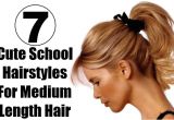 Cute Hairstyles for Shoulder Length Hair for School 7 Cute School Hairstyles for Medium Length Hair