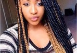 Cute Hairstyles You Can Do with Box Braids Medium Box Braids with Red Highlights Hairstyles