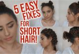 Cute No Heat Hairstyles for Short Hair 5 Easy Hairstyles for Short Hair No Heat Lazy Day