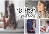 Cute No Heat Hairstyles for Short Hair Cute Easy No Heat Hairstyles