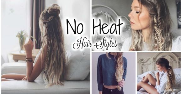 Cute No Heat Hairstyles for Short Hair Cute Easy No Heat Hairstyles