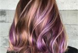 Cute Purple Highlights 40 Versatile Ideas Of Purple Highlights for Blonde Brown and Red