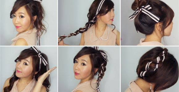 Cute Ribbon Hairstyles 6 Easy Ribbon Hairstyles