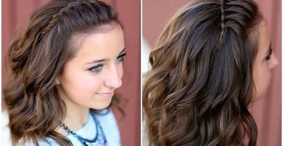 Cute Simple Hairstyles Youtube Diy Faux Waterfall Headband