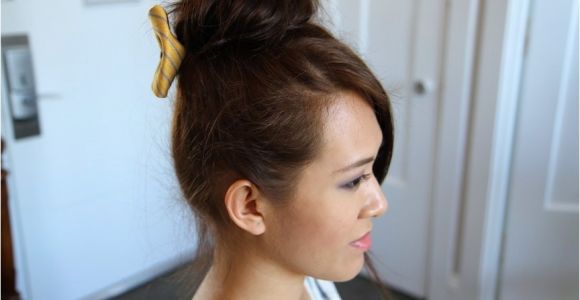 Cute Teased Hairstyles Teased High Bun Cute Updo Hairstyles