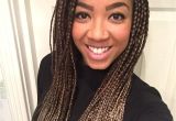 Cute Two Braid Hairstyles Box Braids Medium Long Two tone Light Brown Golden