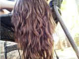 Deep U Haircut for Curly Hair Straight ish Wavy Long Hair with tons Of Layers