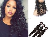 Deep Wave Hairstyles for Black Women Best 9a Malaysian Hair Loose Deep Wave Ear to Ear 360 Degree Lace