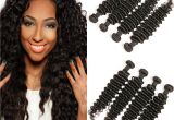 Deep Wave Hairstyles for Black Women Daimer Deep Wave 4 Bundles Brazilian Hair Unprocessed Raw Virgin