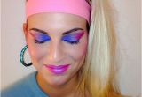 Diy 80s Hairstyles Cool 80s Makeup Halloween In 2019