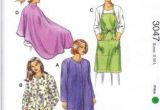 Diy Haircut Cape Kwik Sew Sewing Pattern 3047 Uni Sizes S L Chest 34 44" Smocks