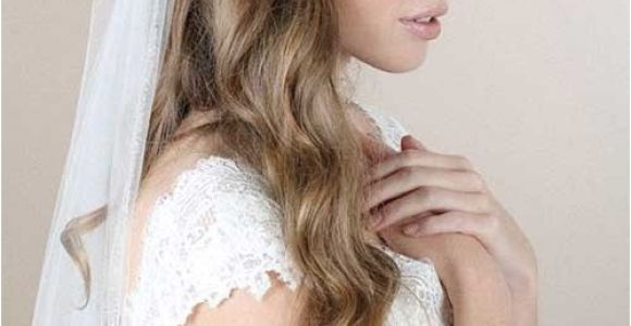 Down Hairstyles for Wedding with Veil 4 Half Up Half Down Bridal Hairstyles with Veil