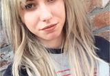 Down Hairstyles with Bangs Fringe Blonde Longhair Vans Bangs Hair Pinterest