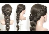 Down Hairstyles Youtube Cute Braided Hairstyle for Long Hair Tutorial