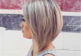 Dramatic Bob Haircut Grey Blonde Inverted Dramatic Bob Beauty