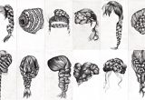 Drawing Hairstyles Braid Braids Drawing Pinterest