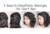 Easy Back to School Hairstyles for Short Hair 4 Easy 5 Min Back to School Work Hairstyles for Short Hair