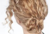 Easy Braided Hairstyles for Curly Hair Easy Curly Braided Bun Tutorial Hair Romance