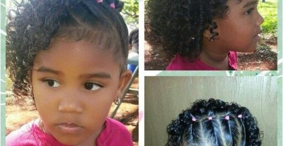 Easy Hairstyles for Mixed Girls Hair Side Twists with Curls Mixed Babies Hairstyles Mixed